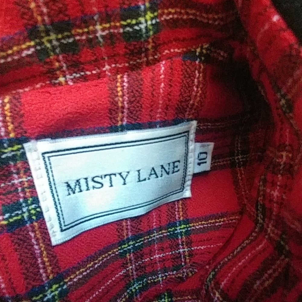 Vintage Red Plaid dress - Picture 3 of 5